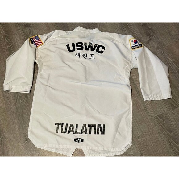 Best Sang Moo Sa Martial Arts US World Class Taekwondo uniform GI shirt adult 7 - Picture 2 of 11